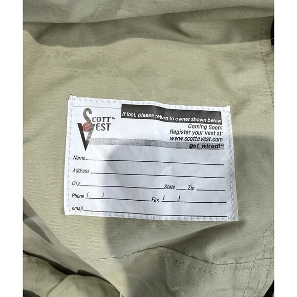 SCOTTeVEST Travel Vest Multi Pocket Tech Gadget Version 1.0 Men Size Large - Picture 12 of 14